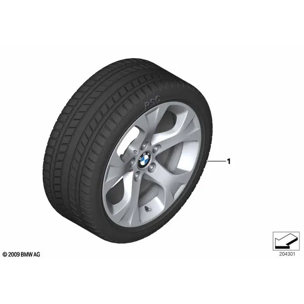 Колесо в сб.зим.звездообр.сп.317 - 17"