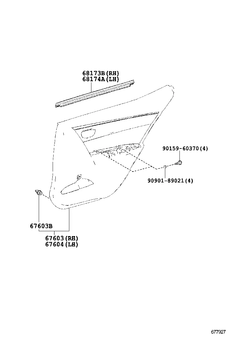 REAR DOOR PANEL & GLASS