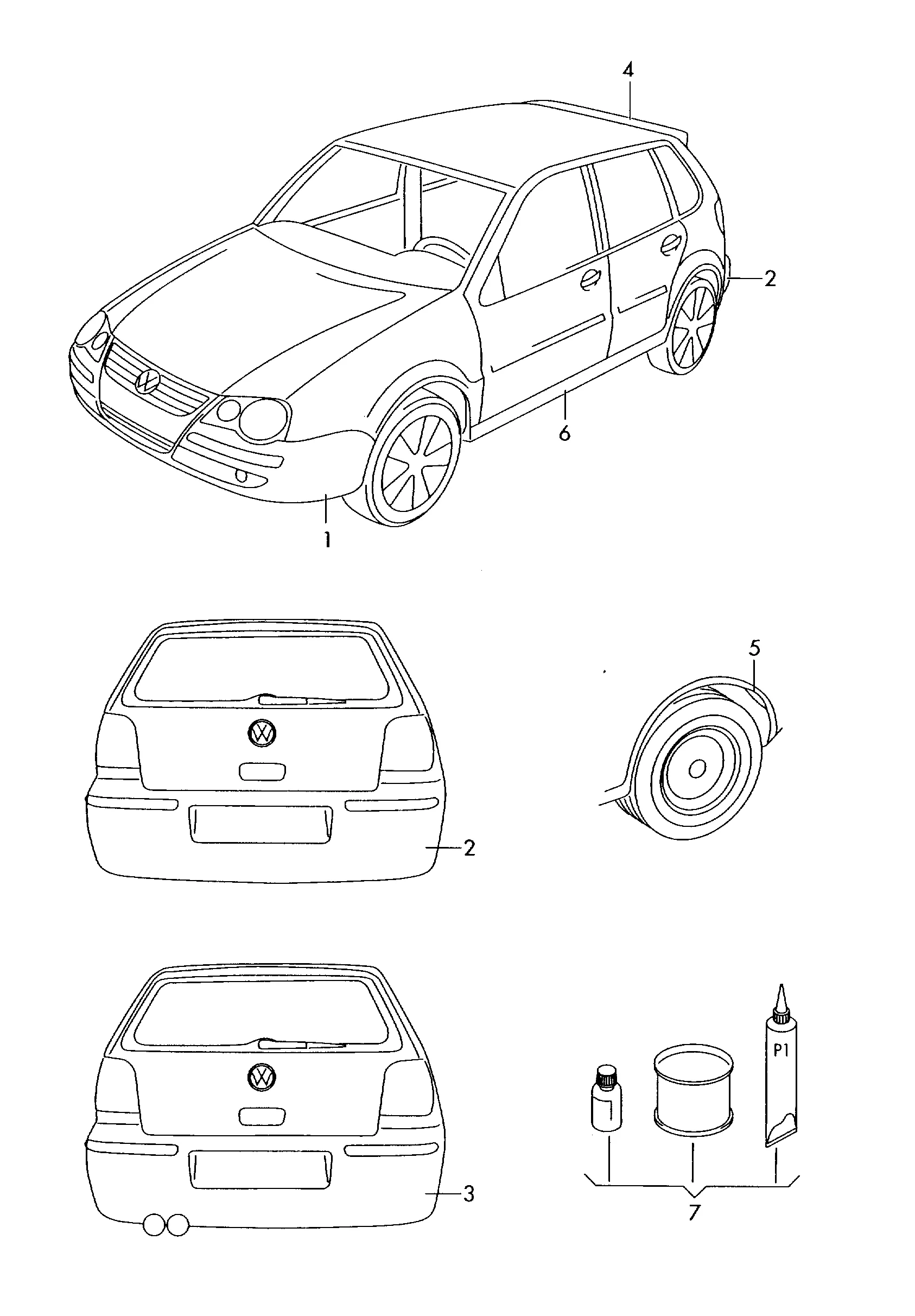 Оригинальные аксессуары Аэродинамический обвес кроме: