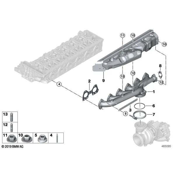Выпускной коллектор-рециркуляция ОГ