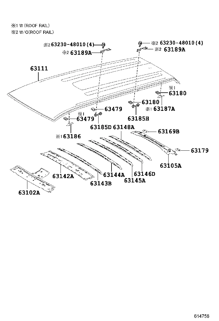 ROOF PANEL & BACK WINDOW GLASS