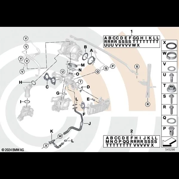 Монтажный комплект турбонагнетателя