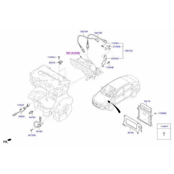 электронный блок управления двигателем