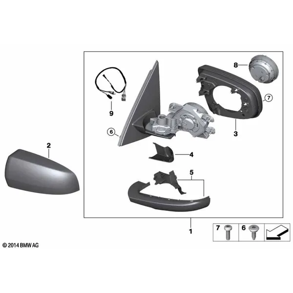 Наружное зеркало (S430A)