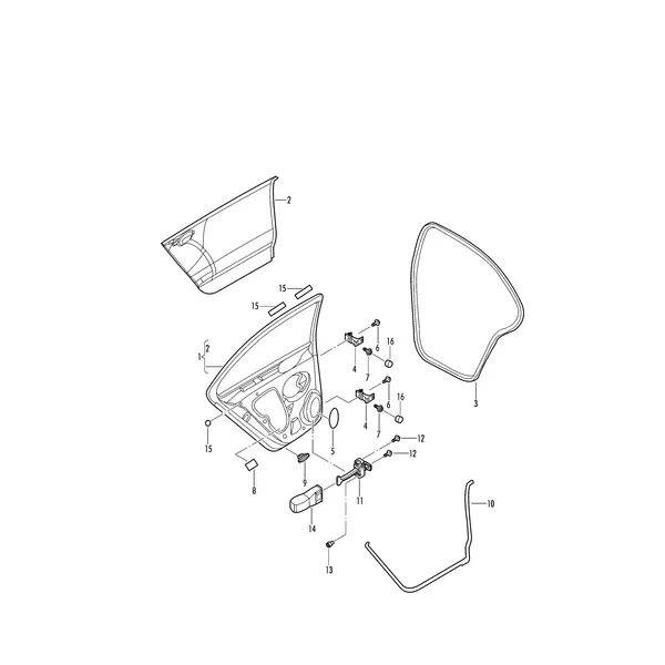 Двери Петля двери Уплотнитель двери