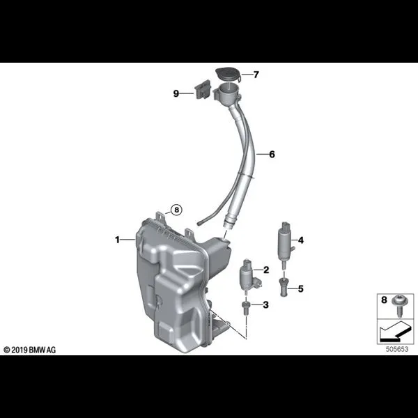 Бачок стеклоомывателя