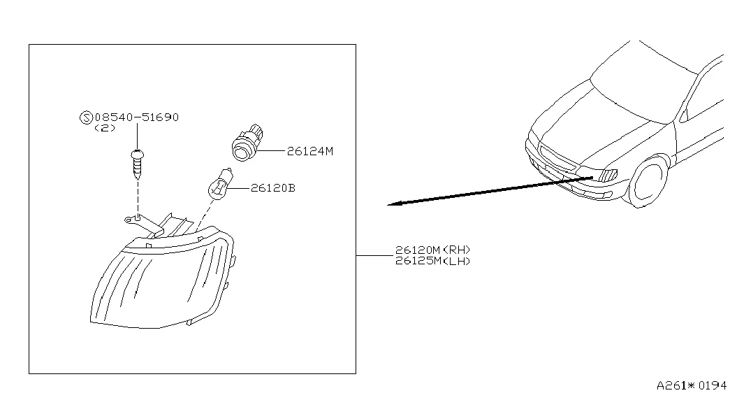 Передняя комбинированная фара