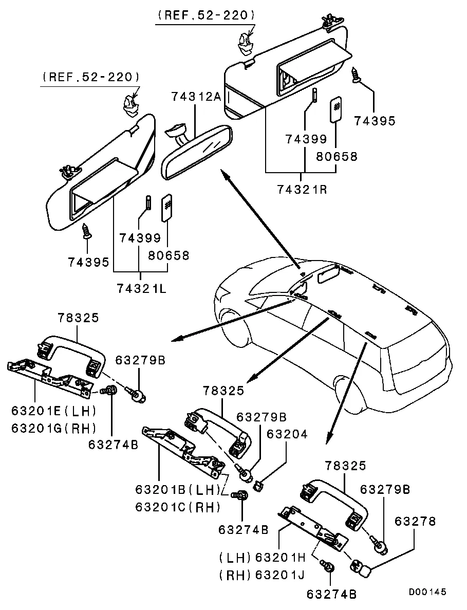 ИНТЕРЬЕР - ЗЕРКАЛА, РУЧКИ, КОЗЫРЬКИ