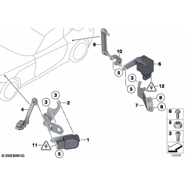 Датчик регулировки угла наклона фар