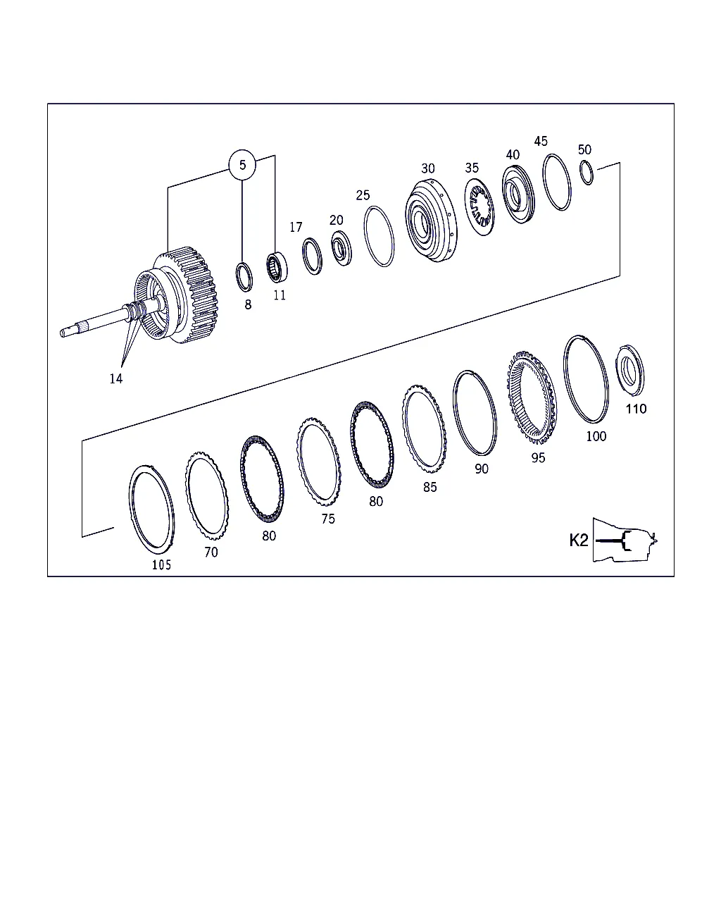 МУФТА K2,(ПРИВОДНОЙ ВАЛ)