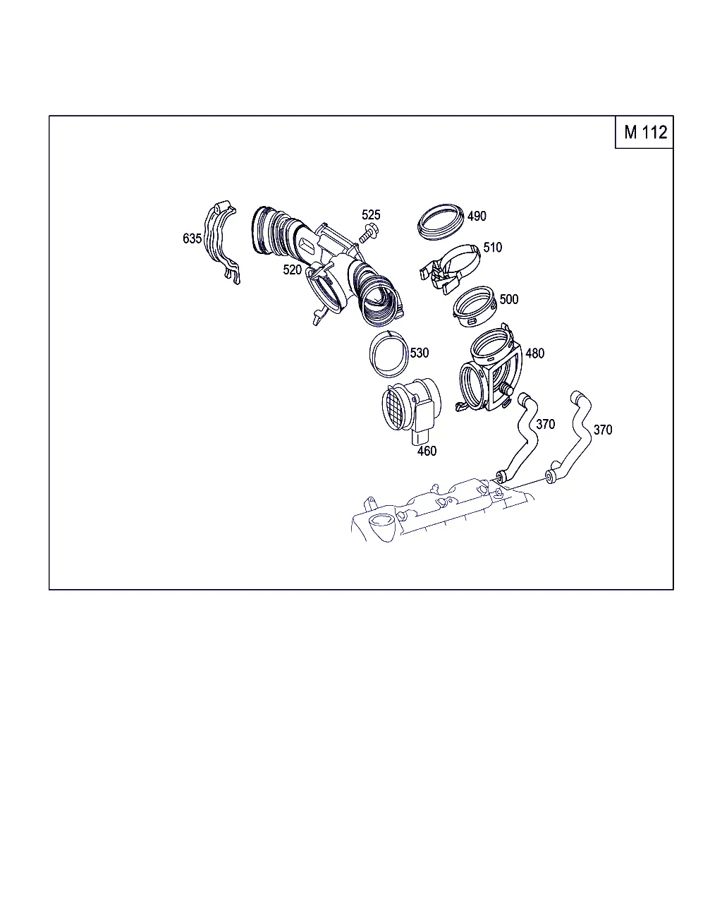 ВОЗДУХОЗАБОРНИК БЕНЗИНОВЫХ А/М