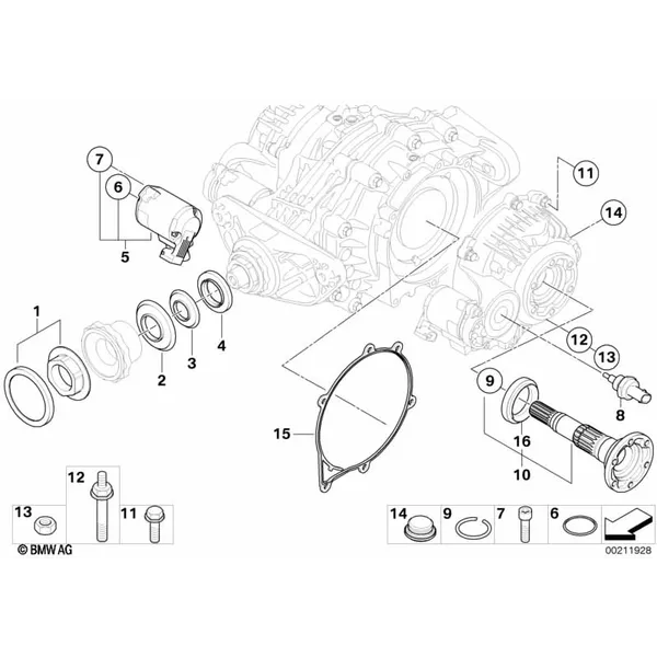 детали редуктора заднего моста