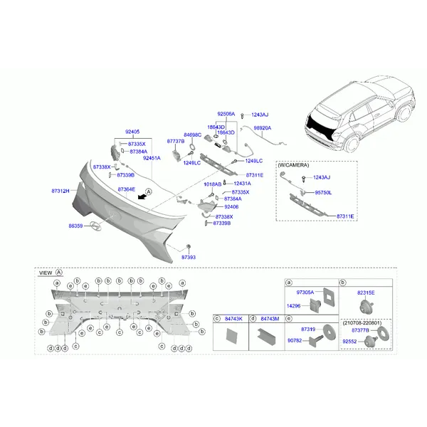 молдинг задней панели
