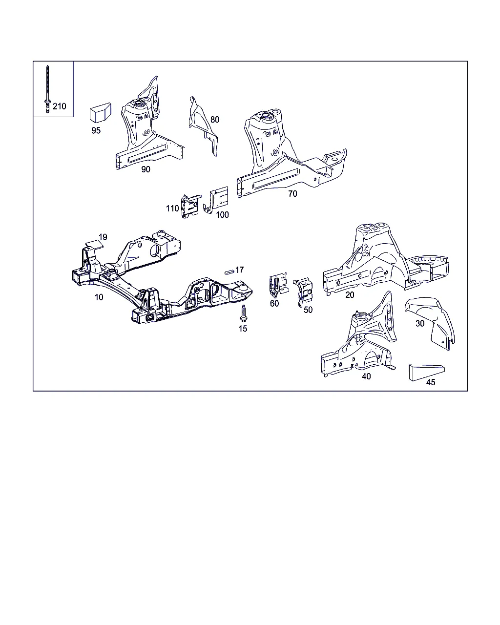 КОЛЕСН. АРКА, КРОНШТ. ПЕРЕДН. МОСТА
