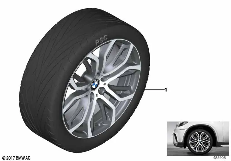 BMW Perf. л/с диск Y-обр.спицы 375 - 21"