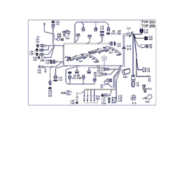 ЖГУТ ПРОВОДКИ ДВИГ. C-КЛАСС