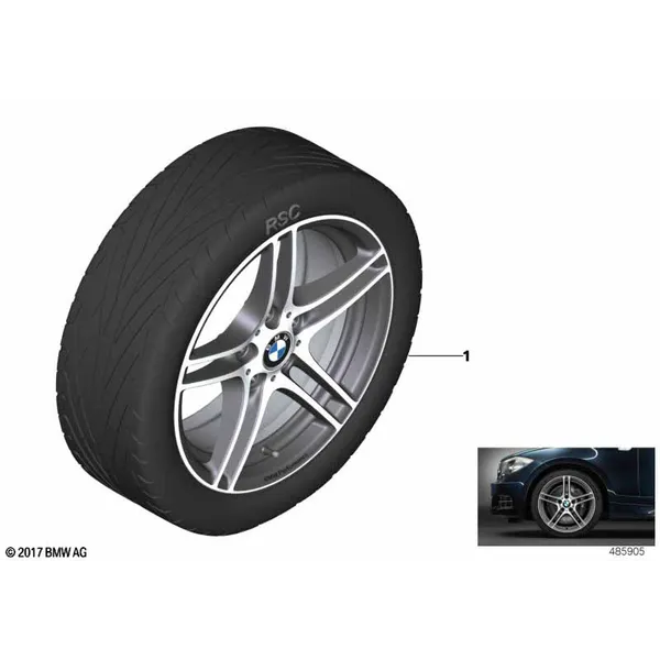 BMW Perf. л/с диск сдвоенн.сп.313 - 19"