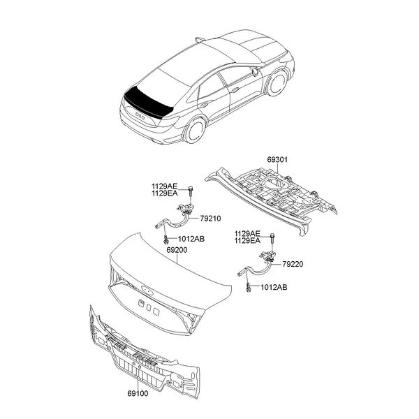 BACK PANEL & TRUNK LID