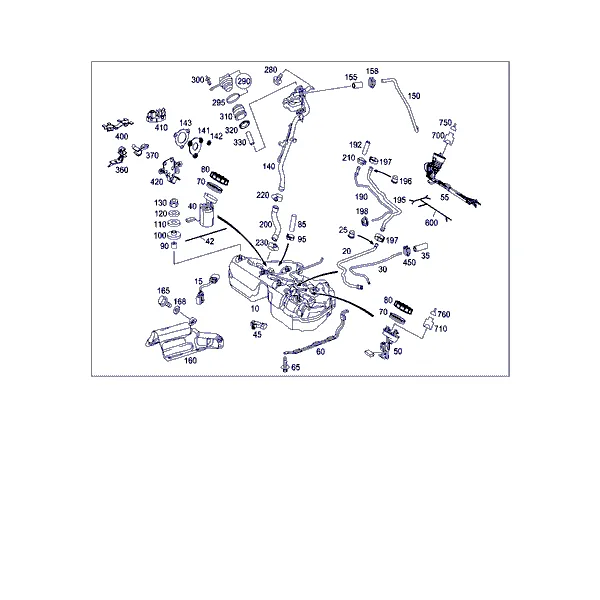 ТОПЛИВНЫЙ БАК С НАВЕСНЫМИ ЭЛЕМЕНТАМИ