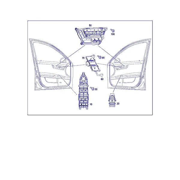 ВЫКЛЮЧАТЕЛЬ В ОБЛИЦОВКЕ ДВЕРИ СПЕРЕДИ