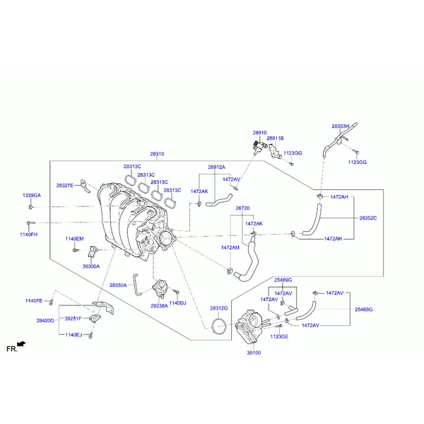 коллектор выпускной двигателя
