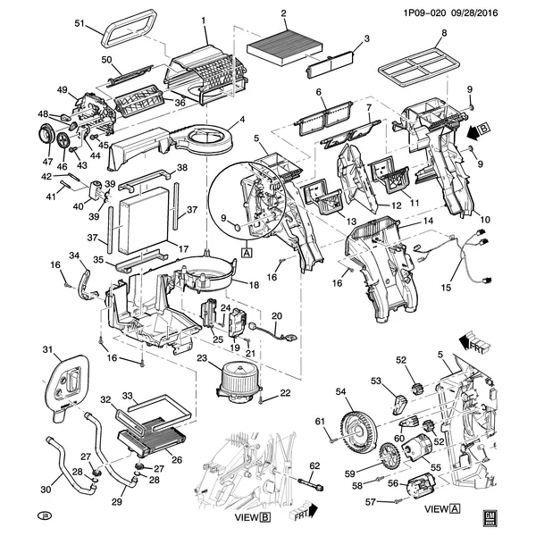 A/C & HEATER MODULE ASM (MANUAL C67)