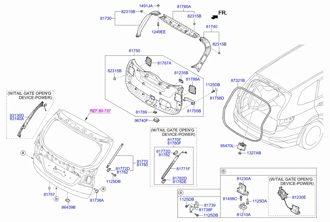 отделка двери багажника