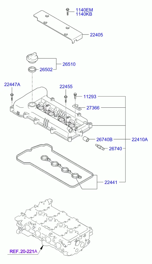 Крышка головки цилиндров