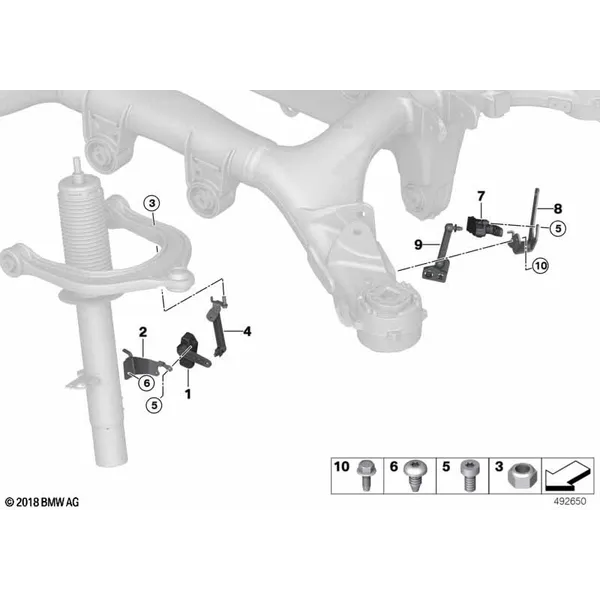 Датчик регулировки угла наклона фар