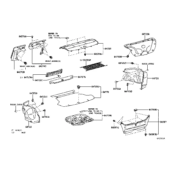 PACKAGE TRAY PANEL & LUGGAGE COMPARTMENT MAT