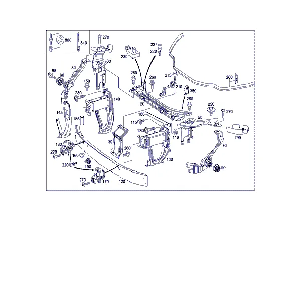 ПЕРЕД. ЭЛЕМ. ЖЕСТКОСТИ И ОПОРА РАДИАТОРА