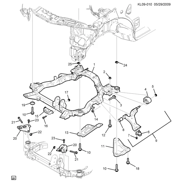 КРЕПЛЕНИЕ КУЗОВА С ДЕМПФЕРОМ ПЕРЕДН ОПОРЫ