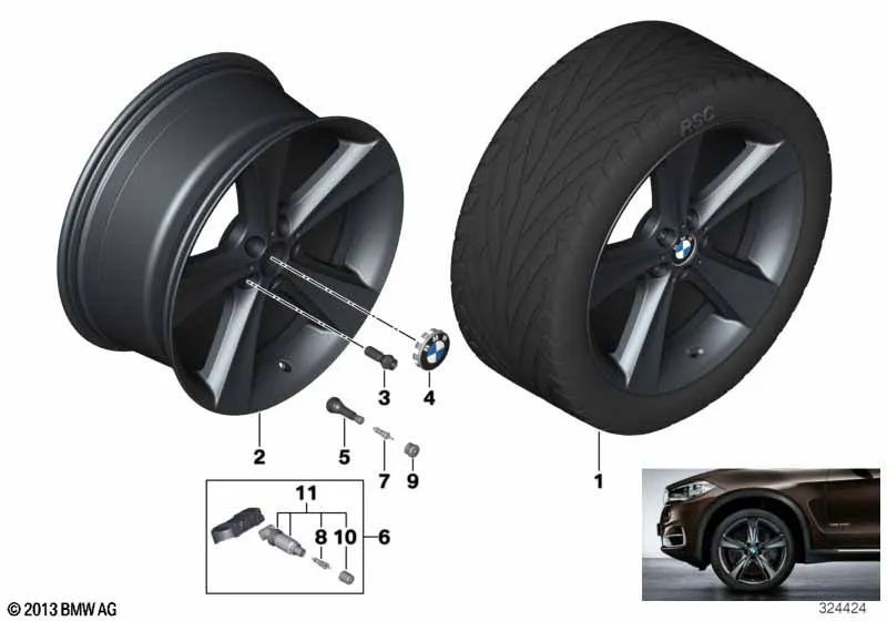 Л/c диск BMW со звездообр.спиц.диз.128