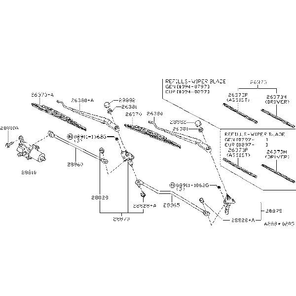 Передний стеклоочиститель