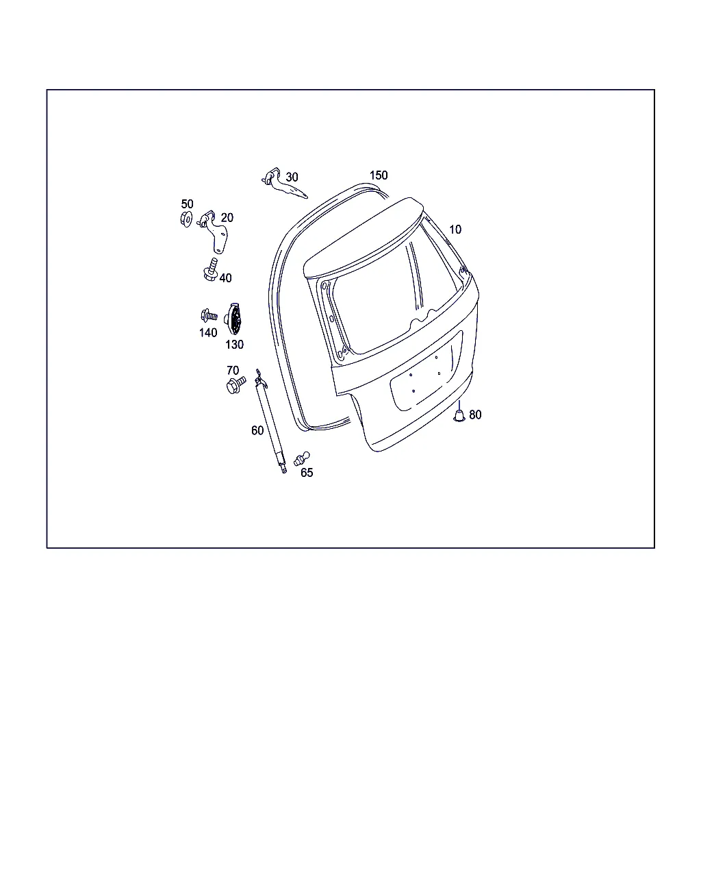ДВЕРЬ БАГАЖНОГО ОТДЕЛЕНИЯ