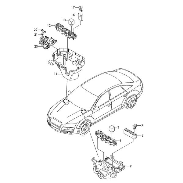 Колодка реле и реле Водоотводящий короб