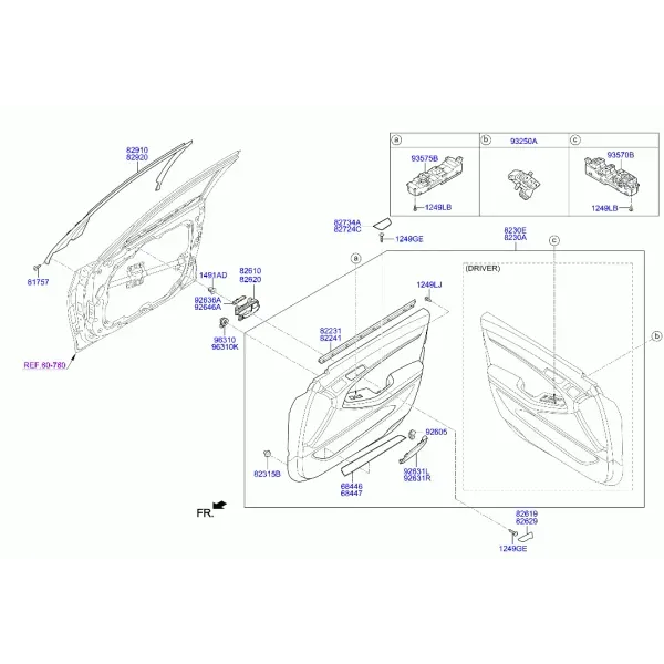 Обшивка передней двери