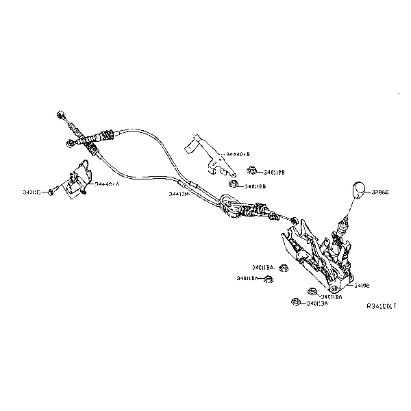 Рычаг КПП и система тяг; TRANSMISSION CONTROL & LINKAGE
