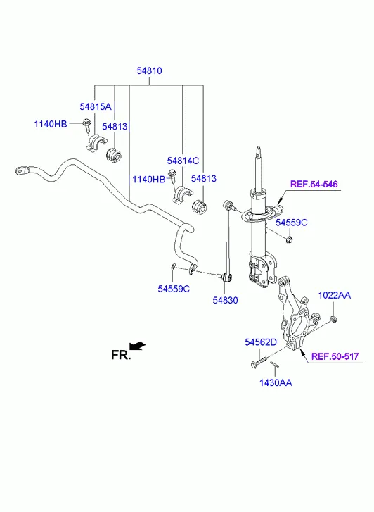 FRONT SUSPENSION CONTROL ARM