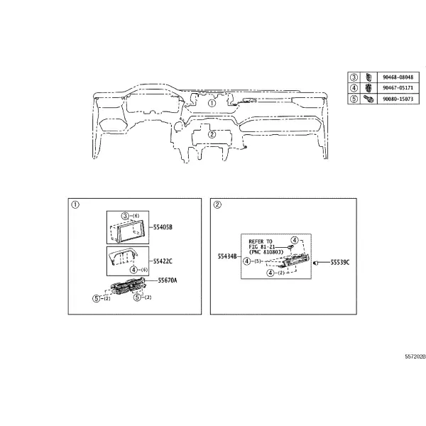 INSTRUMENT PANEL & GLOVE COMPARTMENT
