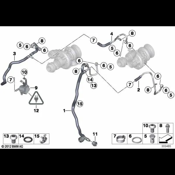 Система охлаждения турбонагнетателя