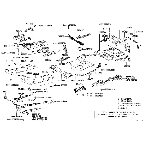FLOOR PAN & LOWER BACK PANEL