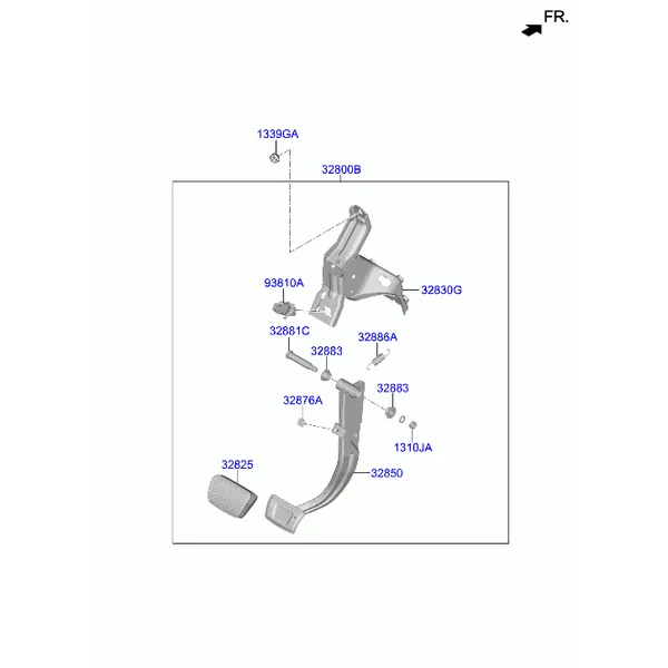 педаль тормоза и сцепления