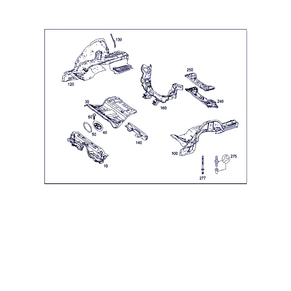 ПОЛ ЗАДН. ЧАСТИ КУЗОВА