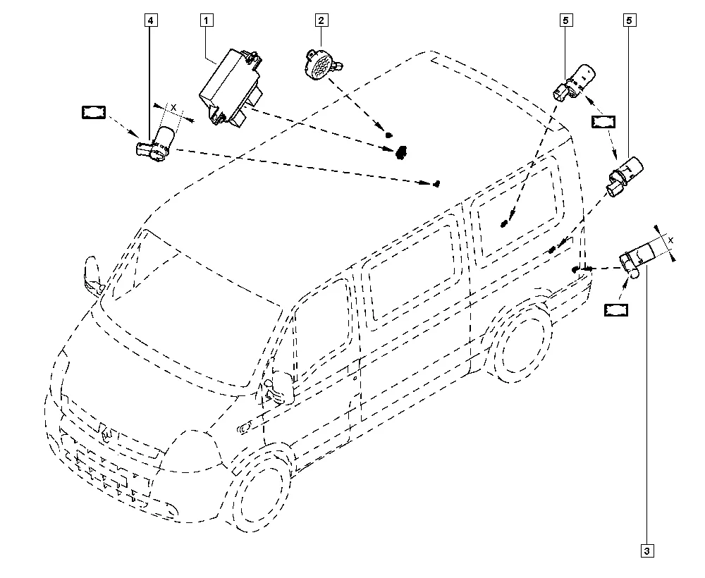 Радар системы помощи при парковке