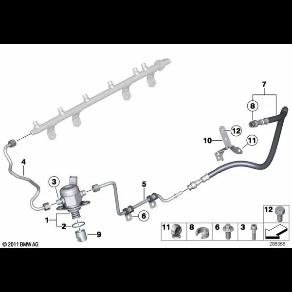 Насос высокого давления/трубопроводы
