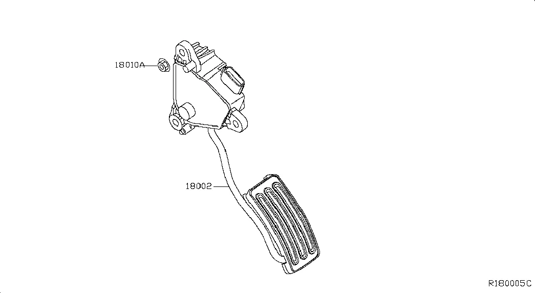 Рычажный механизм акселератора