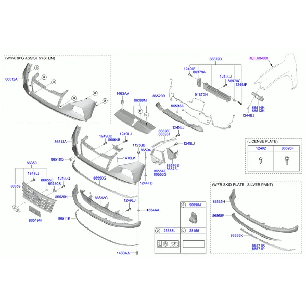 бампер передний