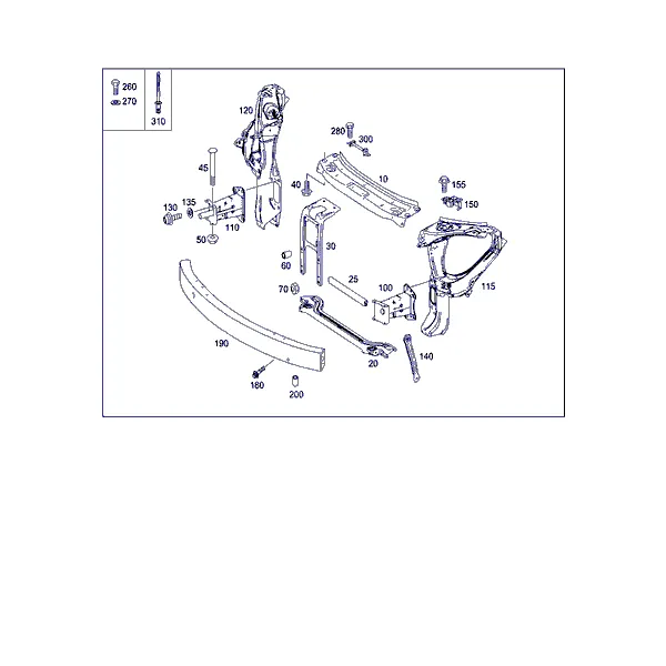 ПЕРЕД. ЭЛЕМ. ЖЕСТКОСТИ И ОПОРА РАДИАТОРА
