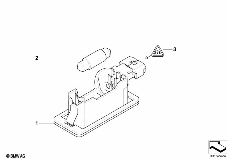 Фонарь подсветки номерного знака